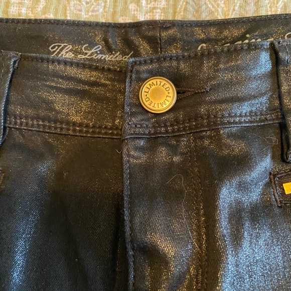 The Limited Denim Shiny Black Straight Leg Jeans a WHBM brand - Picture 3 of 7